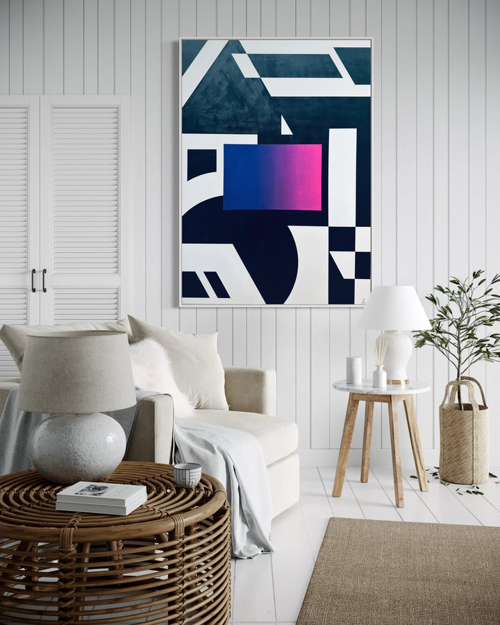 Stand Out: No. 2 - Flamingo Blue - Originalwerk 140 x 100 cm