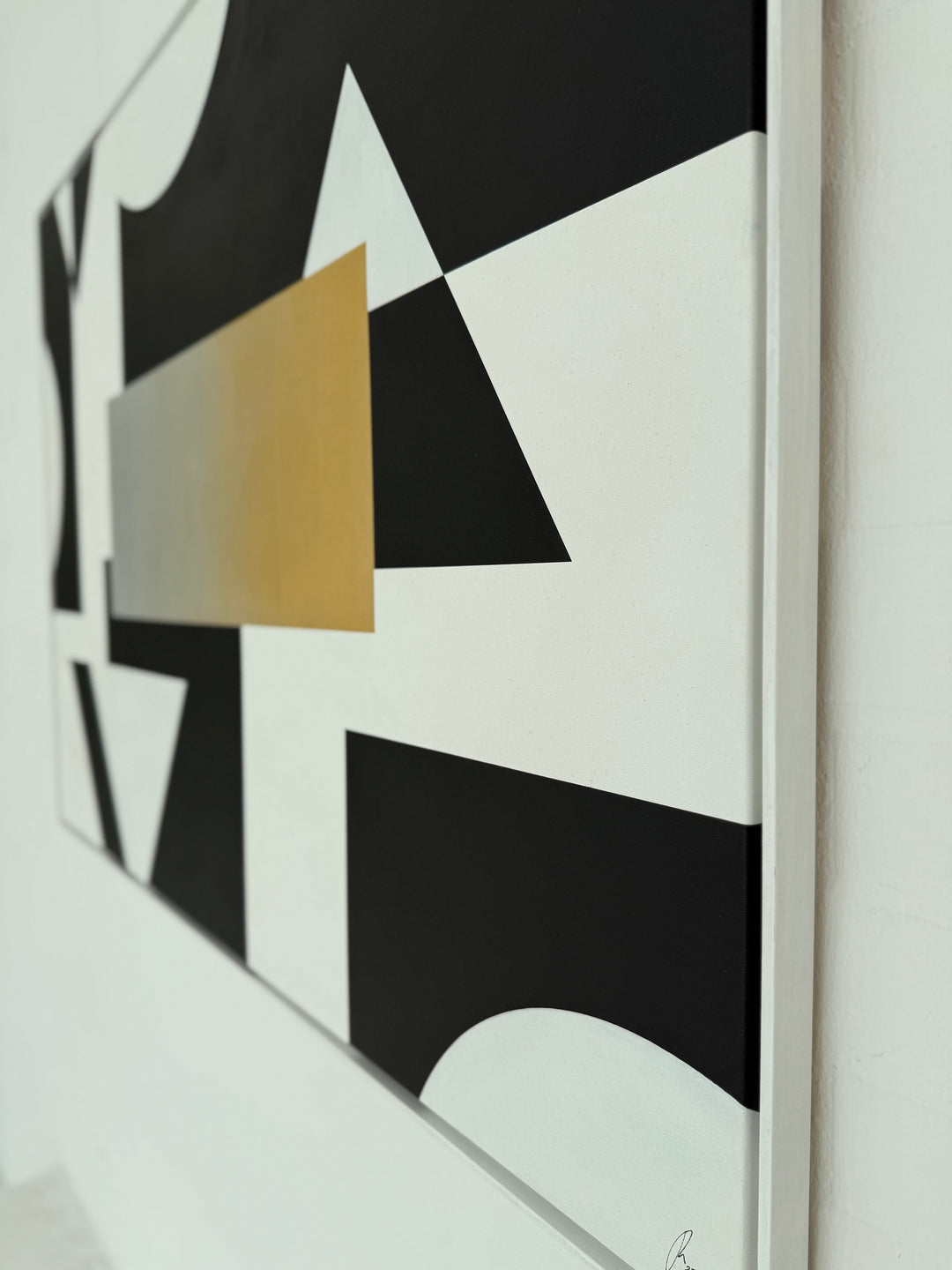 Stand Out - No. 4: Golden Edge - Originalwerk 100 x 140 cm