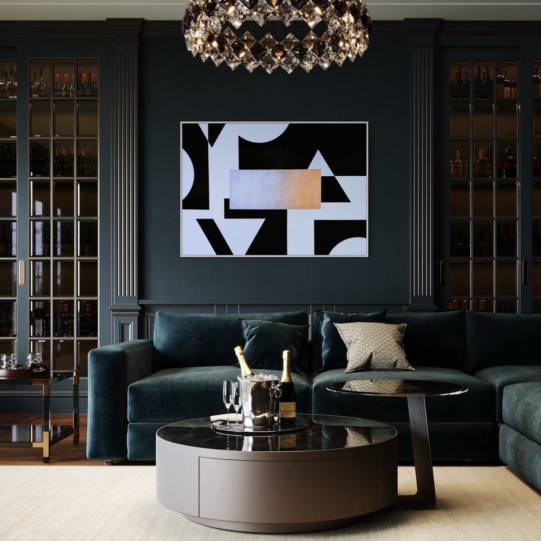 Stand Out - No. 4: Golden Edge - Originalwerk 100 x 140 cm