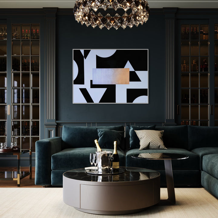 Stand Out - No. 4: Golden Edge - Originalwerk 100 x 140 cm