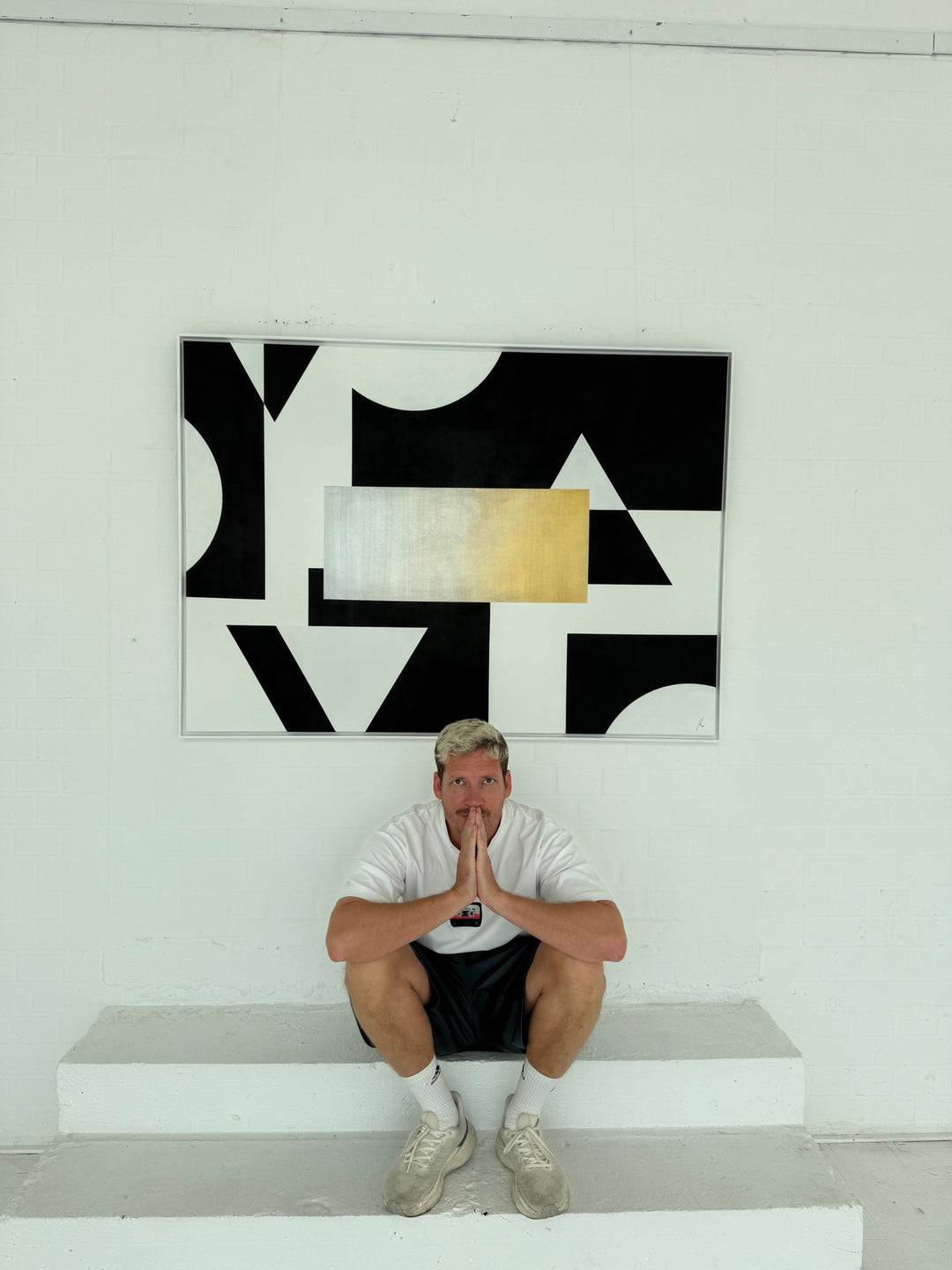 Stand Out - No. 4: Golden Edge - Originalwerk 100 x 140 cm