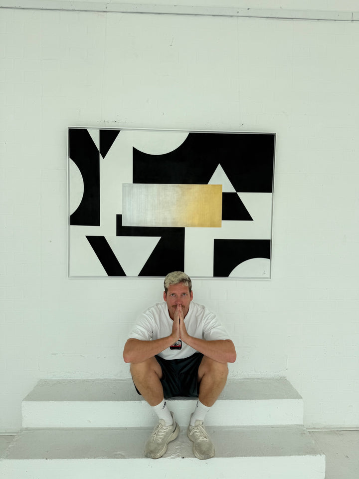 Stand Out - No. 4: Golden Edge - Originalwerk 100 x 140 cm