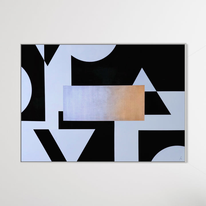 Stand Out - No. 4: Golden Edge - Originalwerk 100 x 140 cm