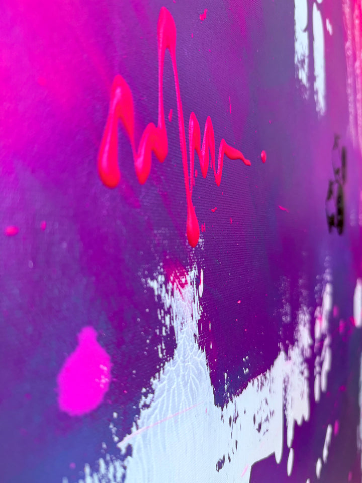 Pink Street & Sónar - Originalwerk 120 x 120 cm