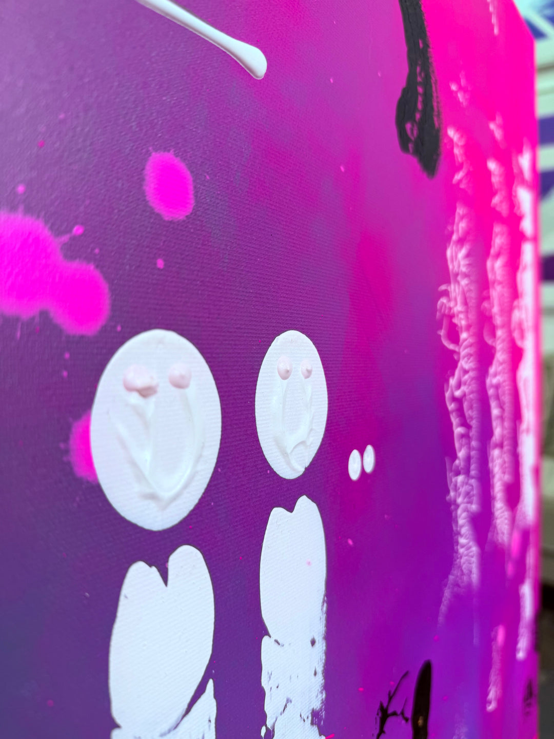 Pink Street & Sónar - Originalwerk 120 x 120 cm