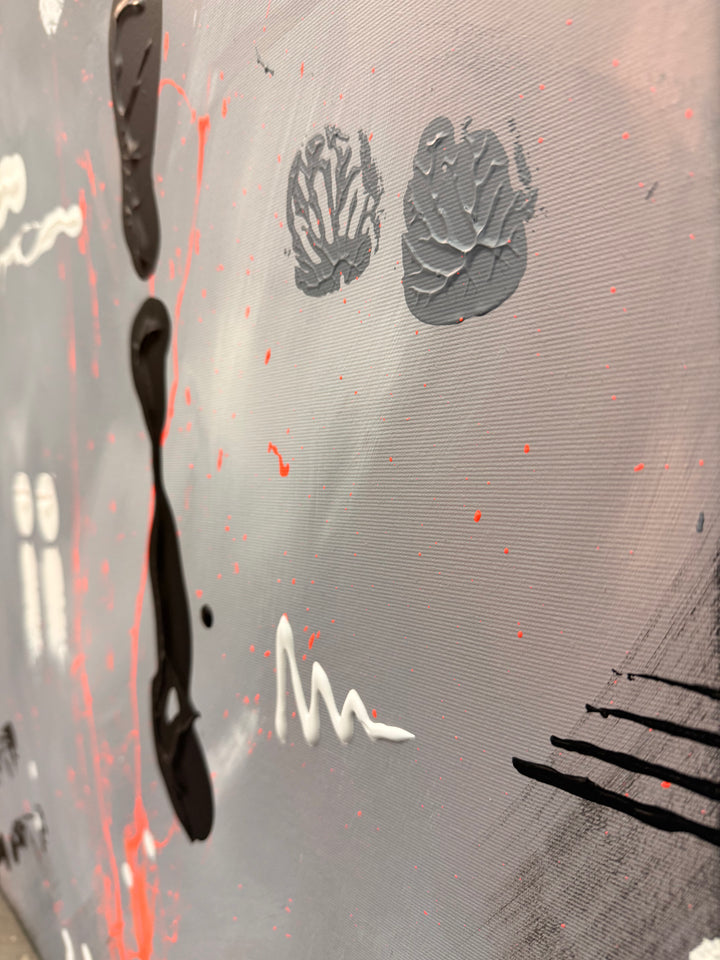 Storm & Stories - Originalwerk 120 x 120 cm