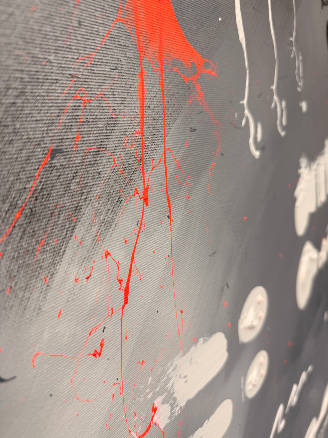 Storm & Stories - Originalwerk 120 x 120 cm