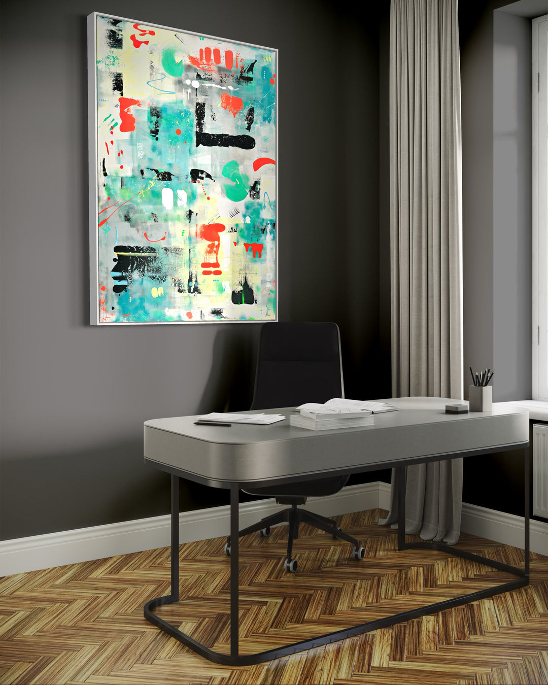 The Electric Cape - Originalwerk 140 x 100 cm