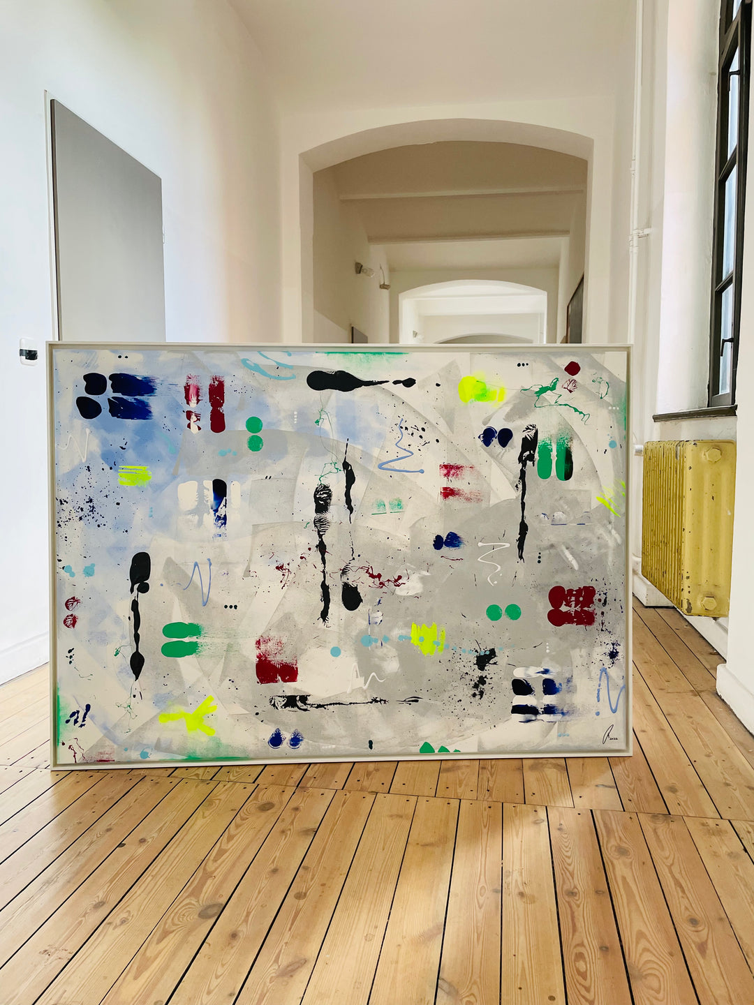 Alsterwasser - Originalwerk 100 x 140 cm