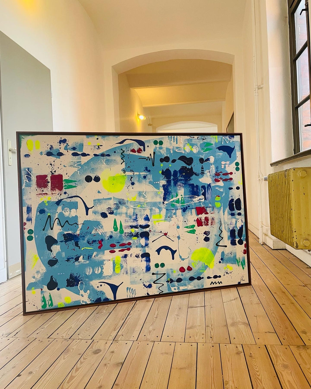 Forest lake - original work 100 x 140 cm